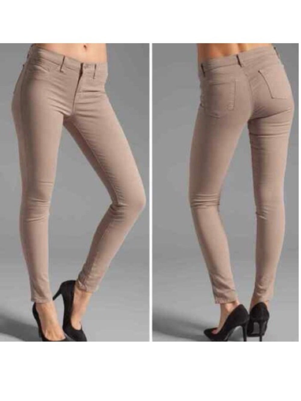 J Brand Kenya Skinny Jeans Tan Pants Low Rise  Stretch Size 26 Jeggings [CH]